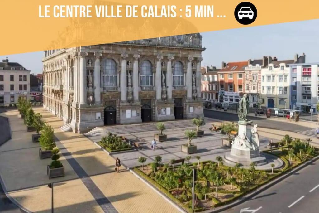 Le Clemenceau Appart-Calais Nord-Balcon-Plage Exteriör bild